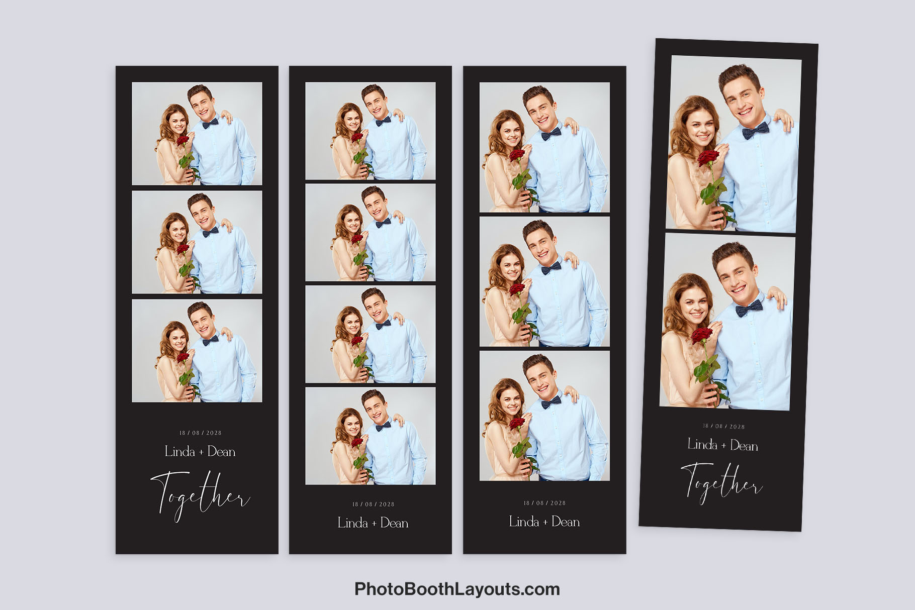 Black Wedding Photo Booth Template • Canva, Darkroom, LumaBooth, Photoshop, Fiesta & DSLR Booth