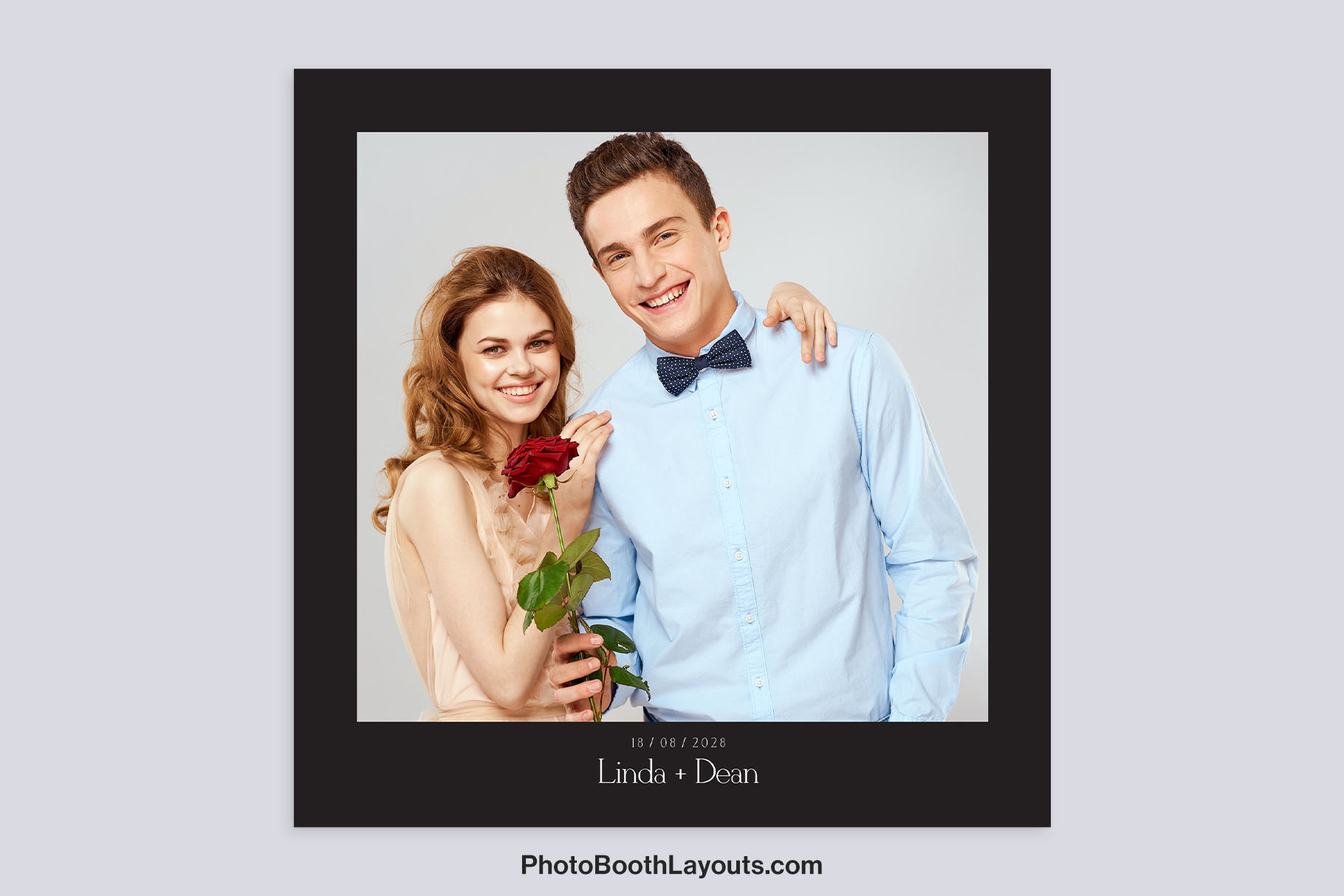 Black Wedding Photo Booth Template • Canva, Darkroom, LumaBooth, Photoshop, Fiesta & DSLR Booth