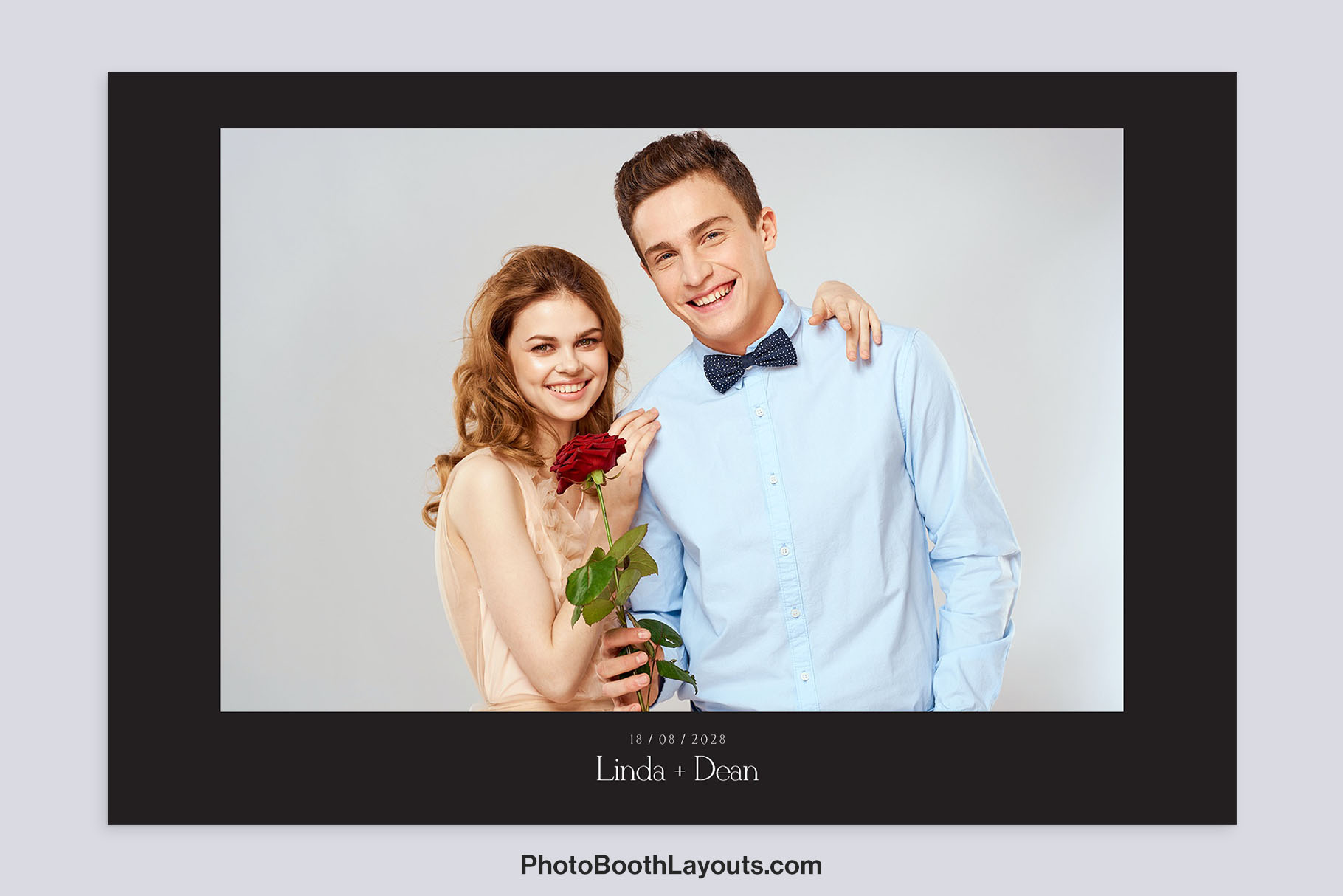 Black Wedding Photo Booth Template • Canva, Darkroom, LumaBooth, Photoshop, Fiesta & DSLR Booth