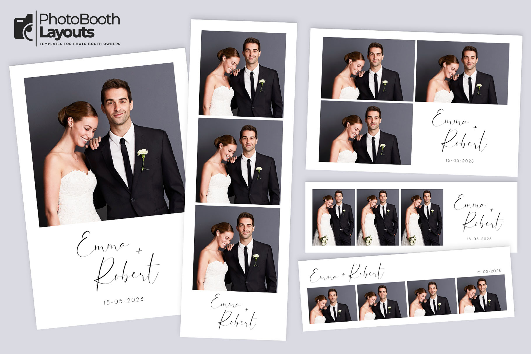 Minimalist Wedding Photo Booth Template