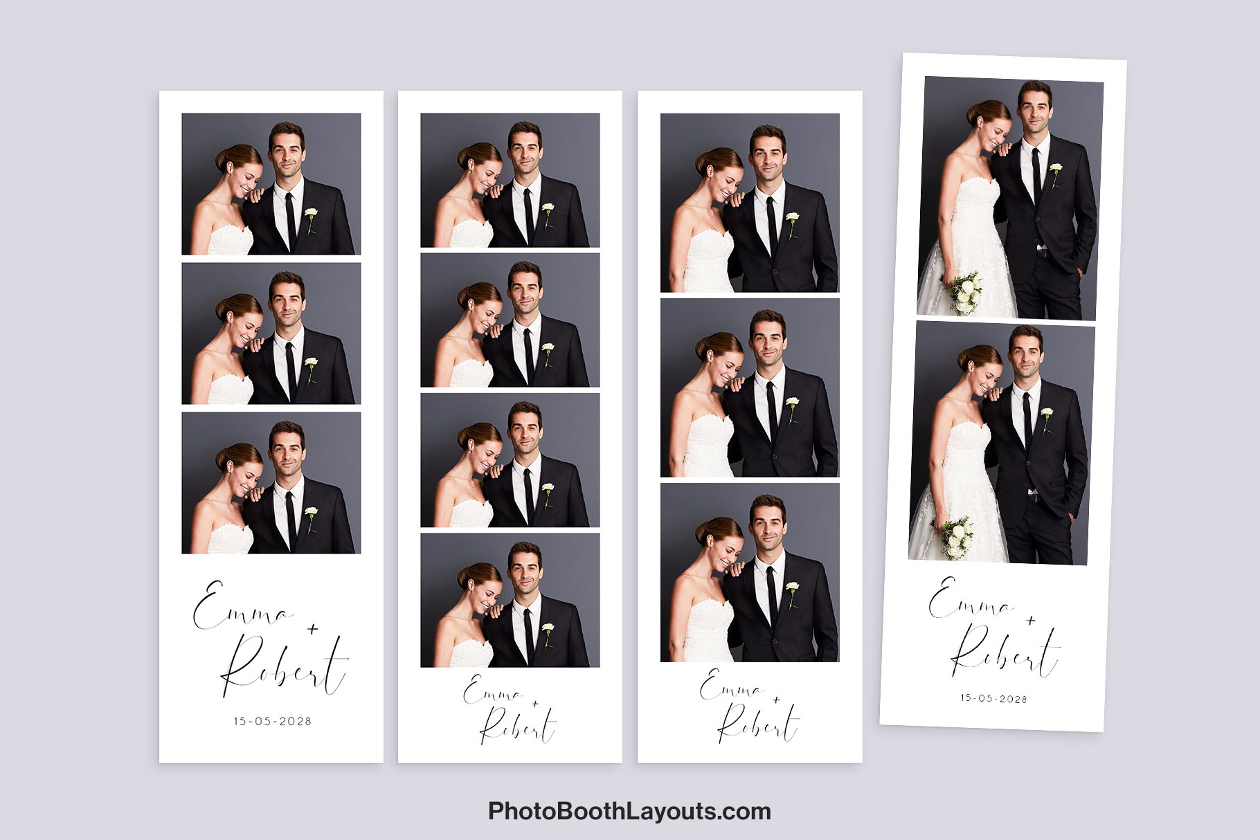 Minimalist Wedding Photo Booth Template