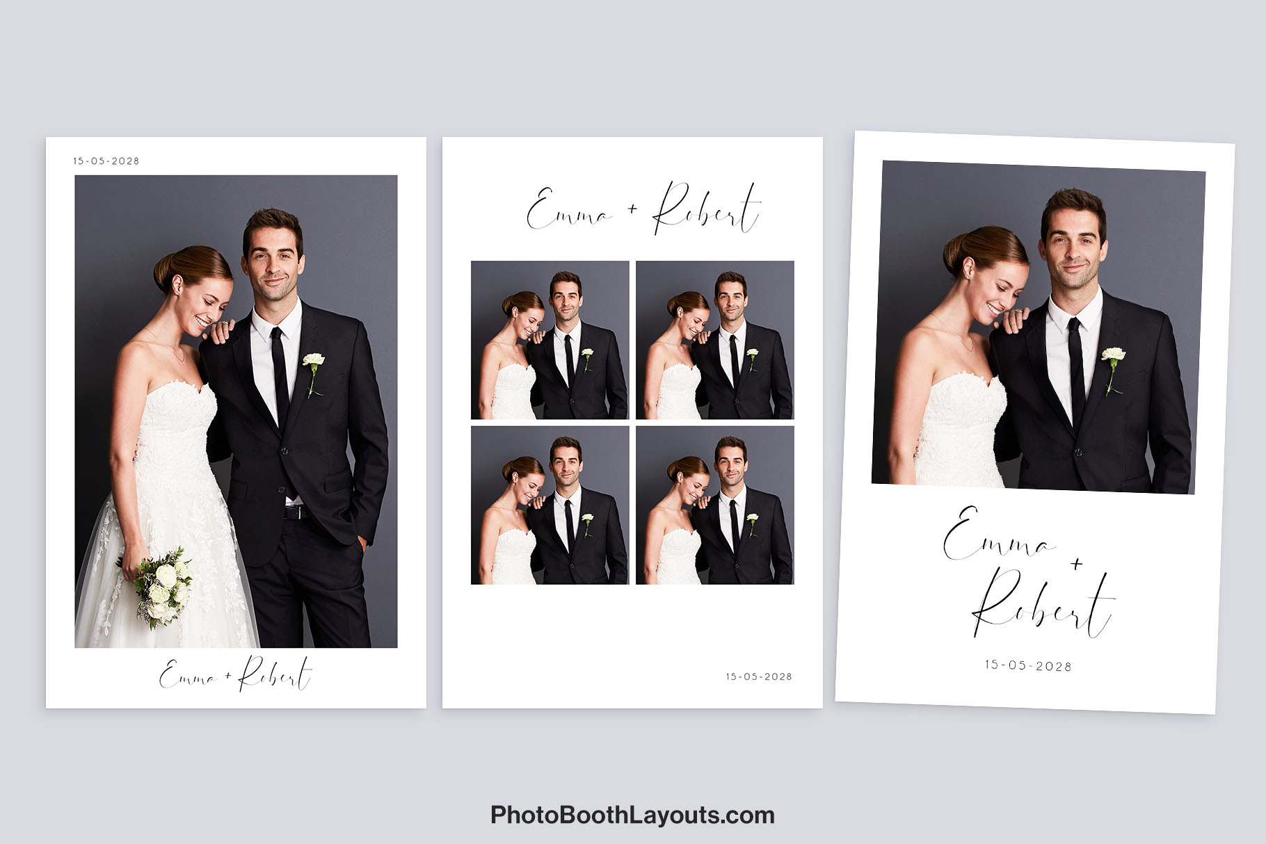 Minimalist Wedding Photo Booth Template