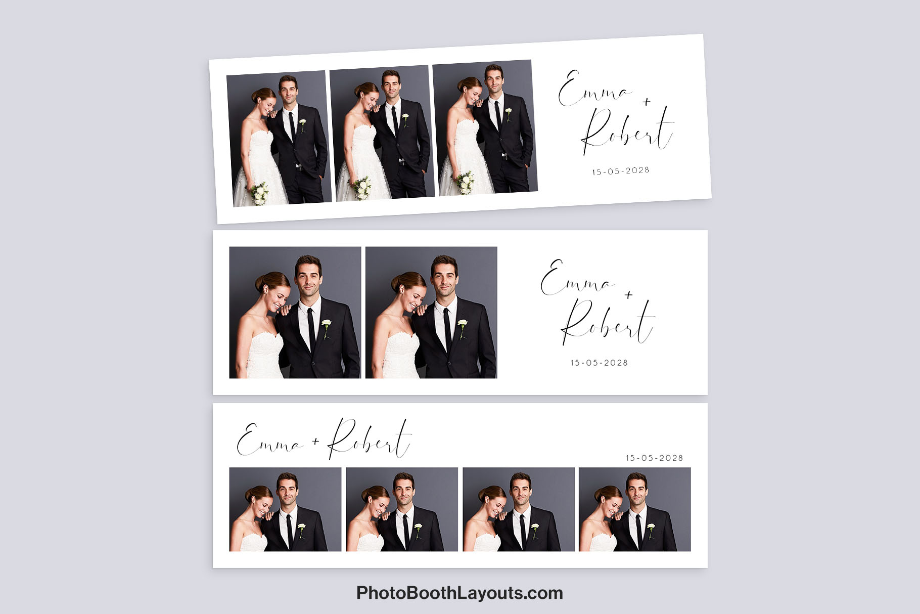Minimalist Wedding Photo Booth Template