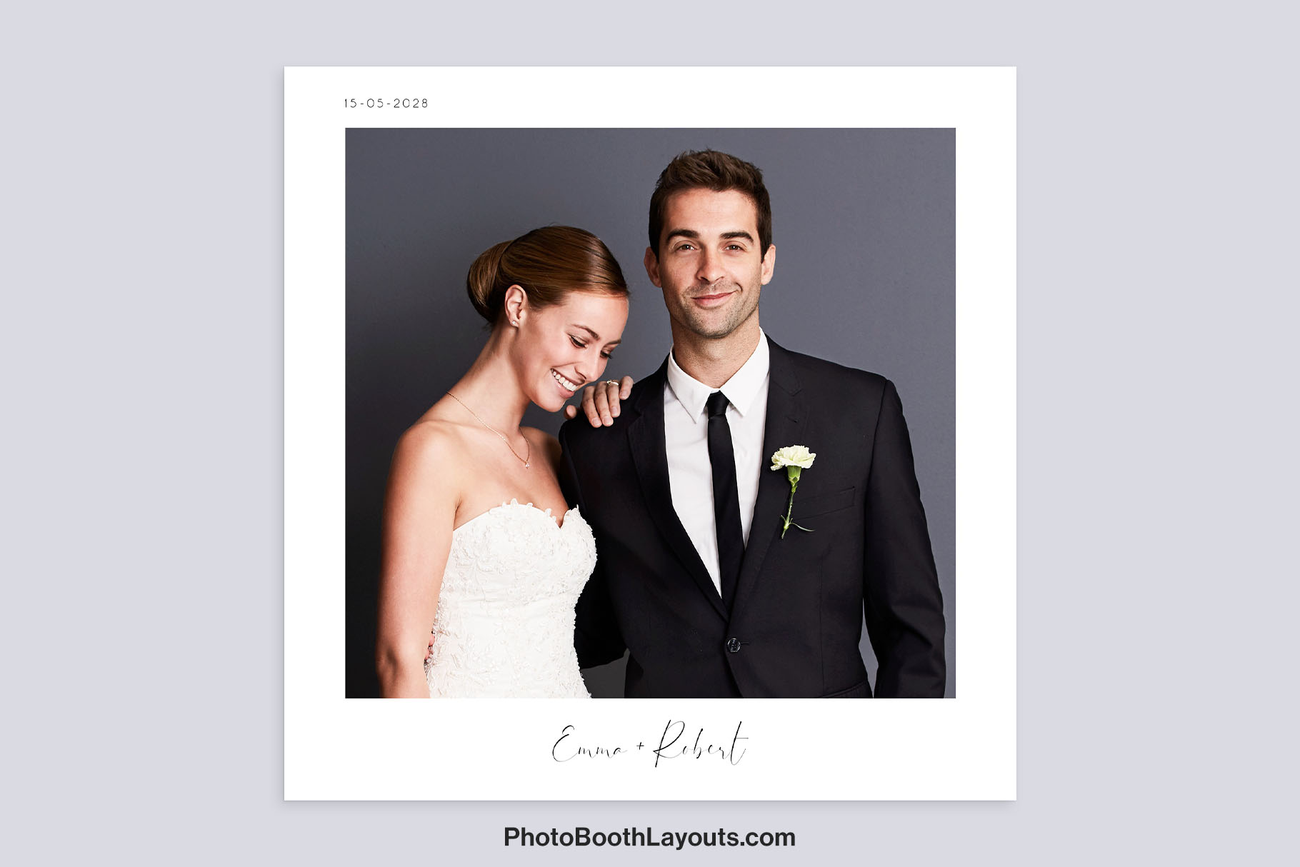 Minimalist Wedding Photo Booth Template