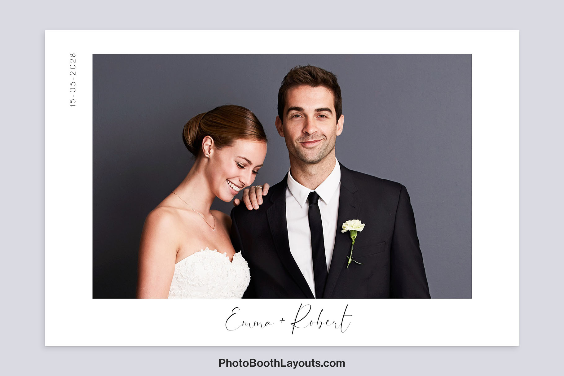 Minimalist Wedding Photo Booth Template