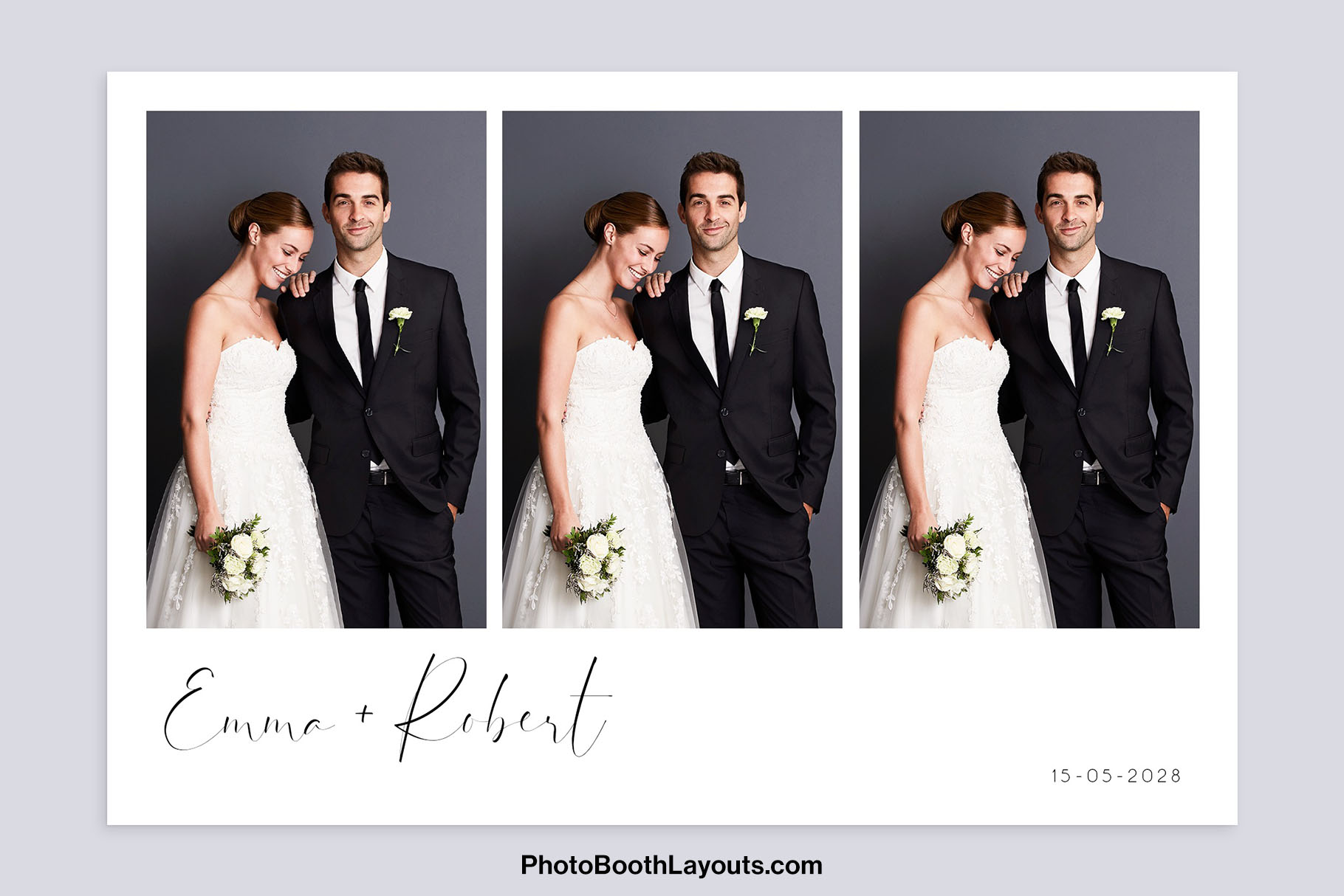 Minimalist Wedding Photo Booth Template