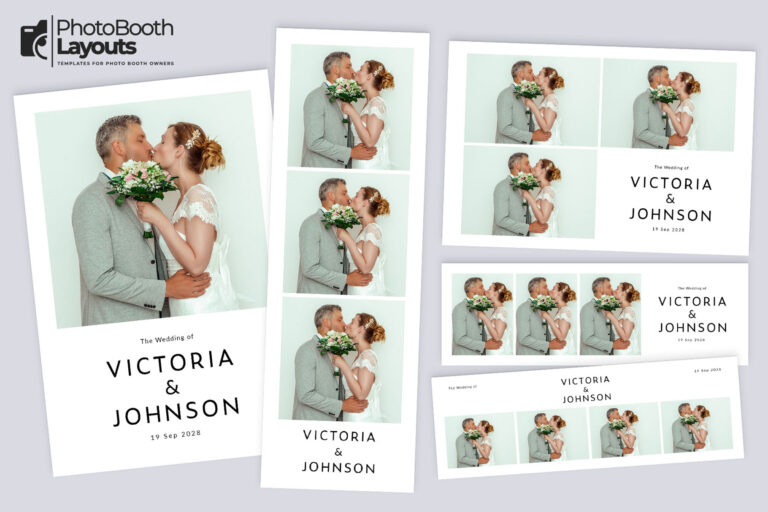 Modern Wedding Photo Booth Template