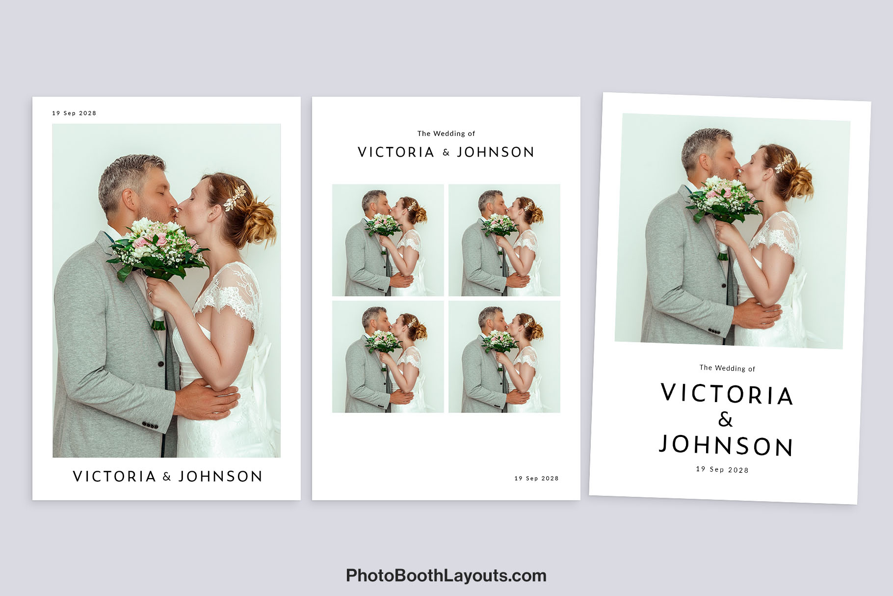 Free Wedding Photo Booth Template - Modern Wedding Photo Booth Template