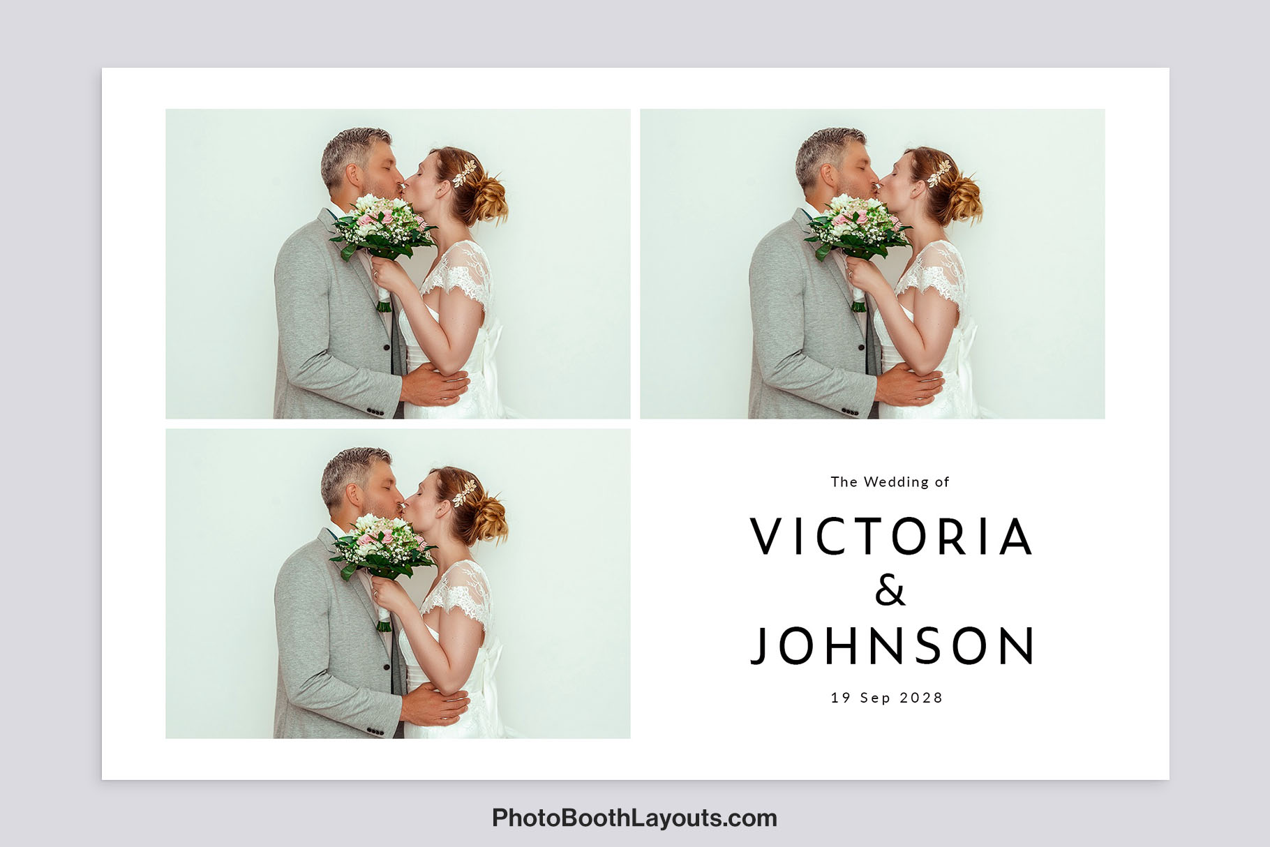 Free Wedding Photo Booth Template - Modern Wedding Photo Booth Template