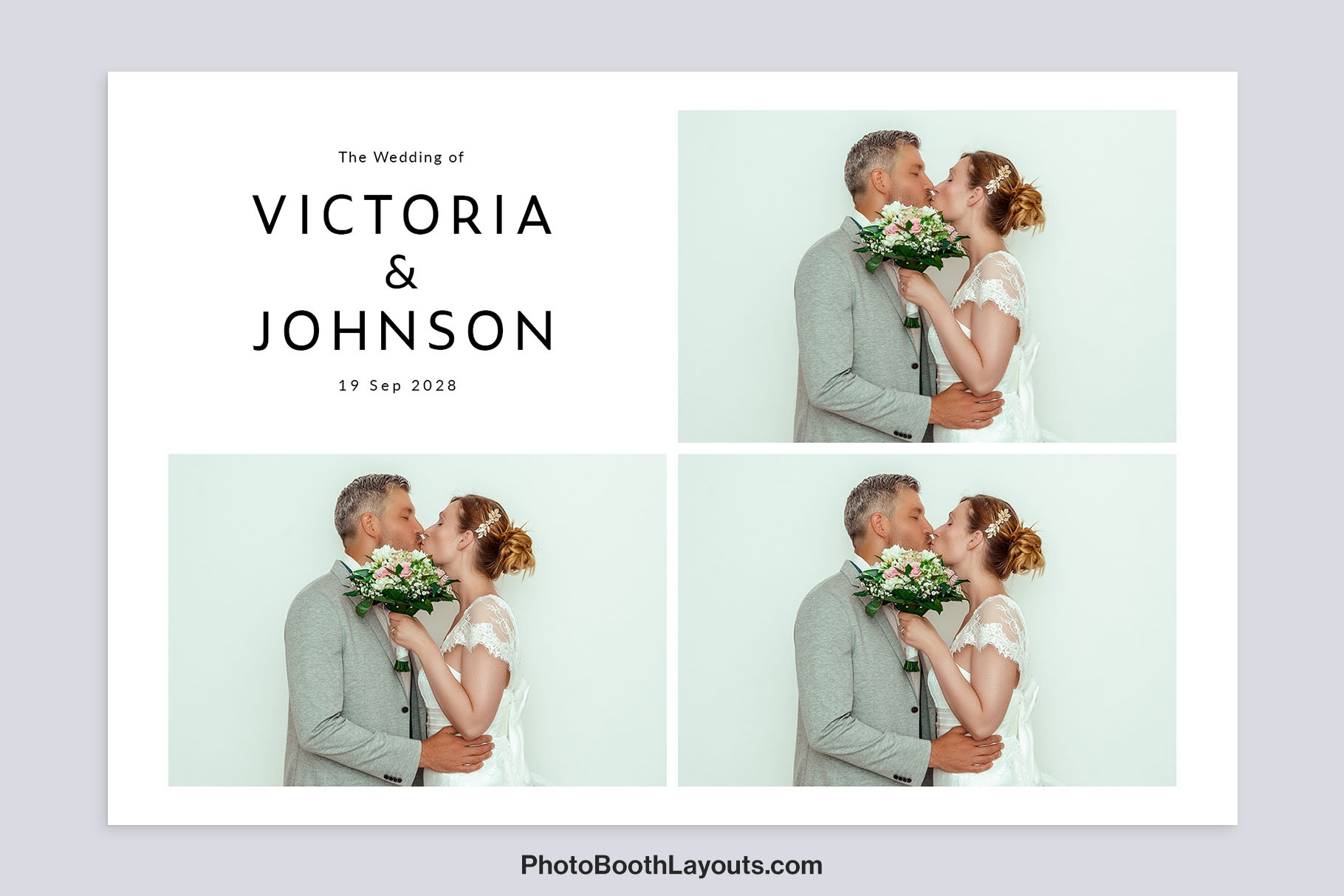 Free Wedding Photo Booth Template - Modern Wedding Photo Booth Template