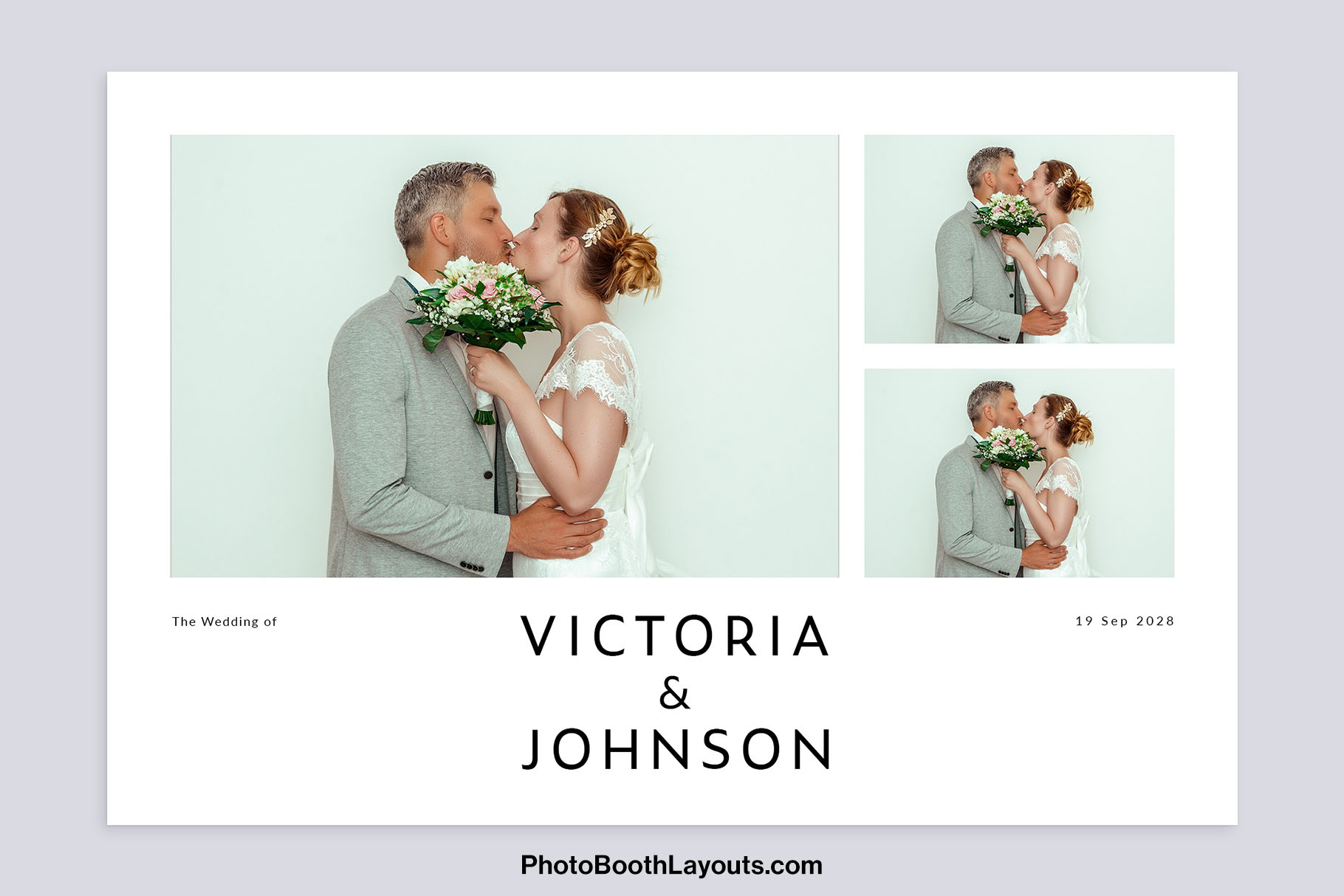 Free Wedding Photo Booth Template - Modern Wedding Photo Booth Template