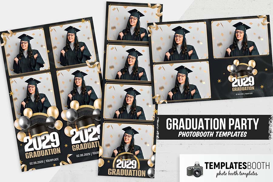 Graduation Celebration Photo Booth Template