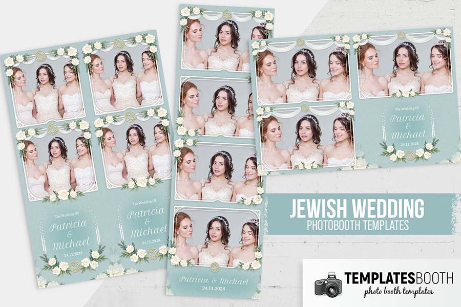 Jewish Wedding Photo Booth Template