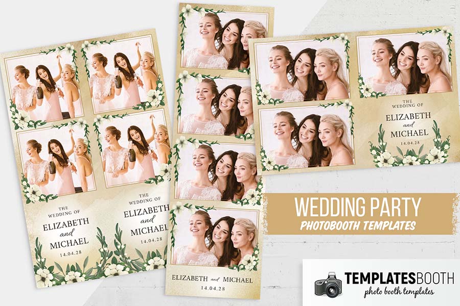 Rustic Wedding Photo Booth Template
