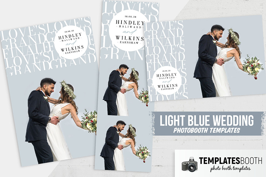 Minimalist Typography Photo Booth Template