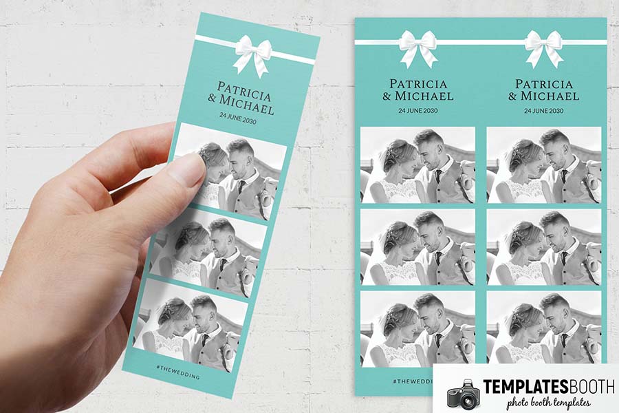 Tiffany Blue 2x6 Photo Strip Template