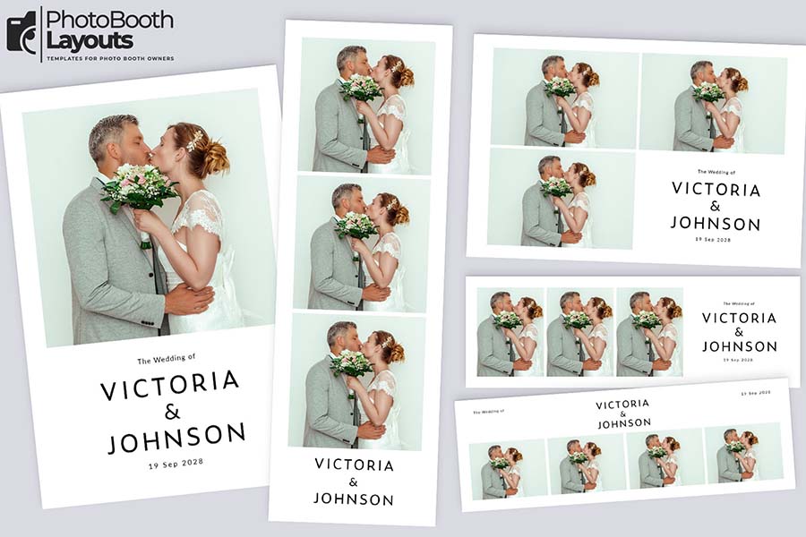 Free Simple Wedding Photo Booth Template
