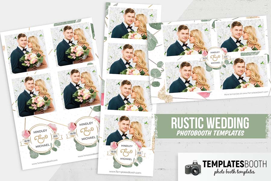 Rustic Wedding Photo Booth Template