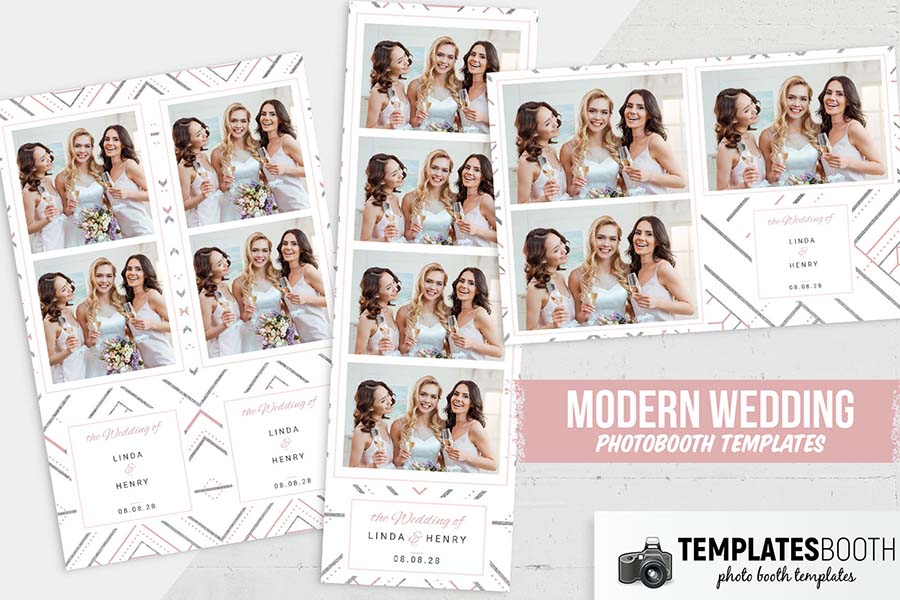 Free Modern Wedding Photo Booth Template