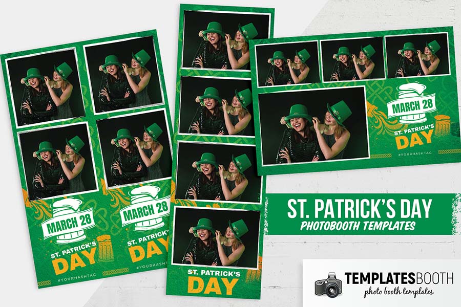 St. Patrick’s Day Photo Booth Template Vol.4