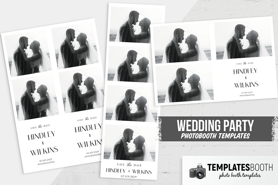 Minimalist Wedding Photo Booth Template