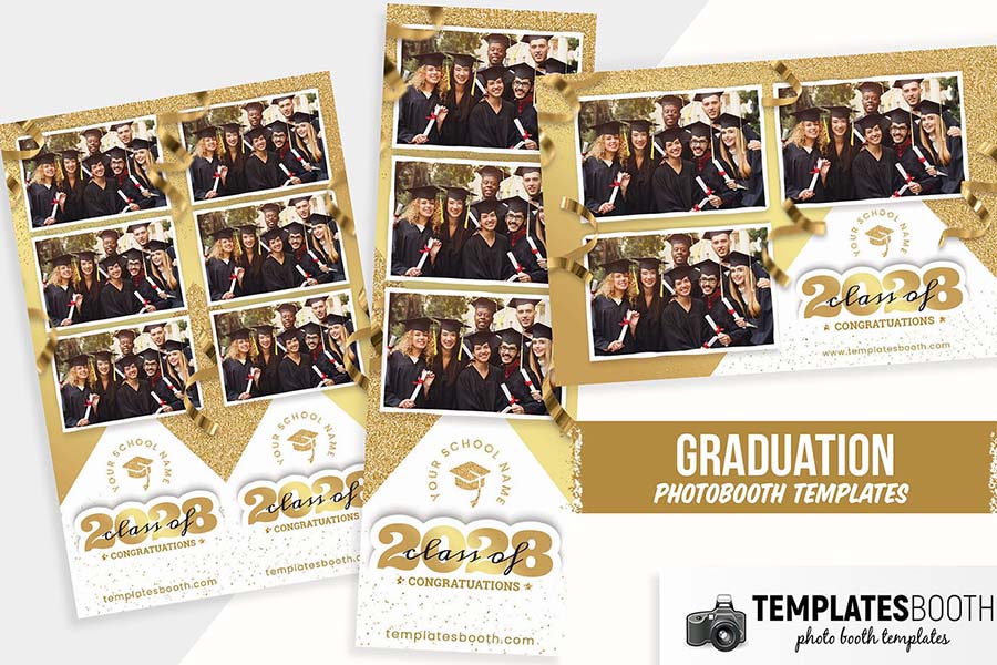 Graduation Celebration Photo Booth Template
