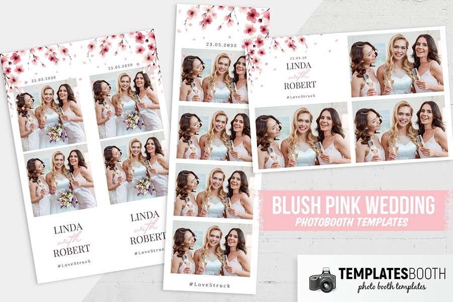 Pink Blossom Photo Booth Template
