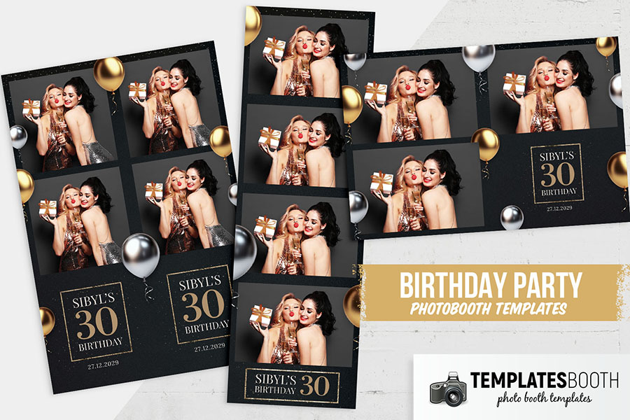 30th Birthday Photo Booth Template
