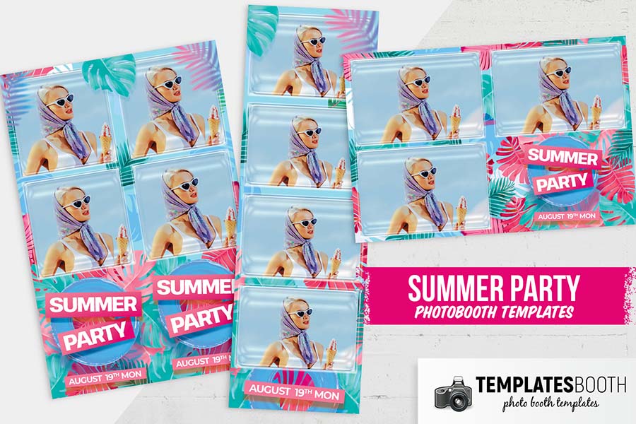 Tropicana Photo Booth Template