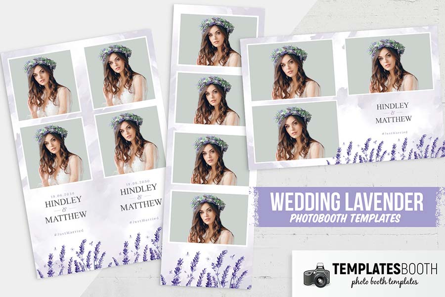 Lavender Photo Booth Template