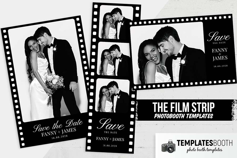 Film Strip Photo Booth Template