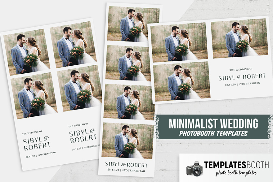 Petite Typographic Photo Booth Template