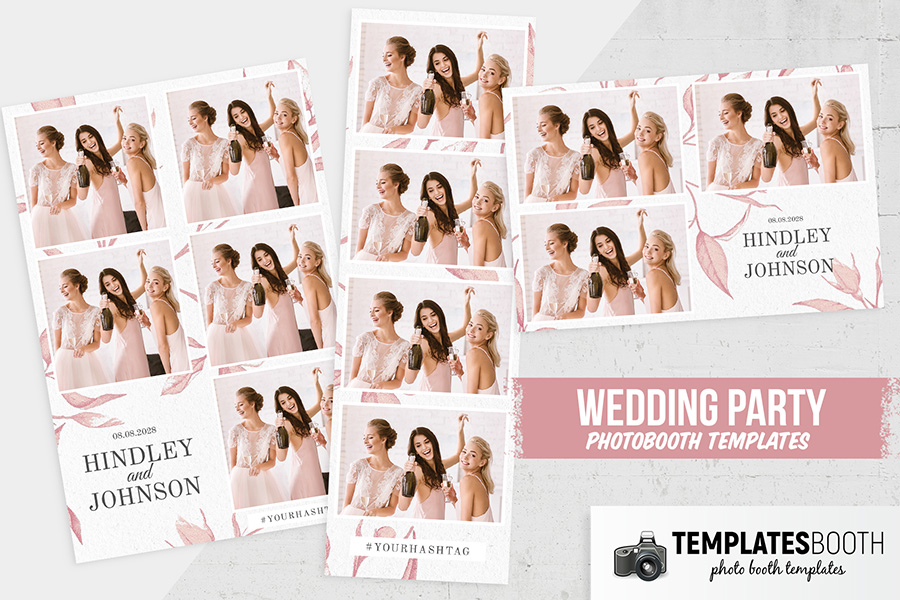 Pink Blossom Photo Booth Template