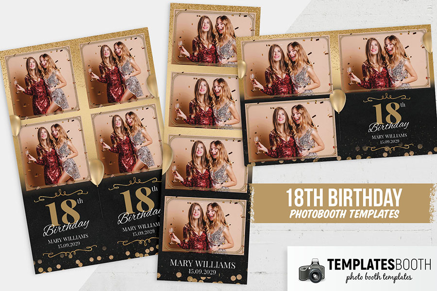 18th Birthday Photo Booth Template
