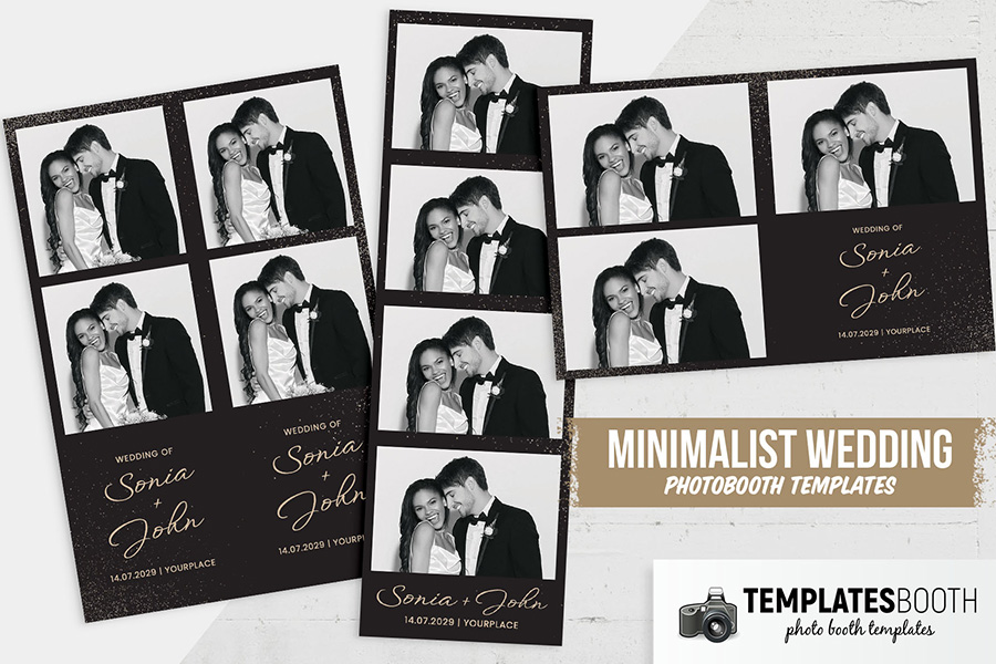 Minimalist Wedding Photo Booth Template V4