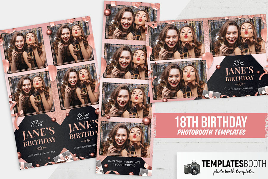 18th Birthday Photo Booth Template