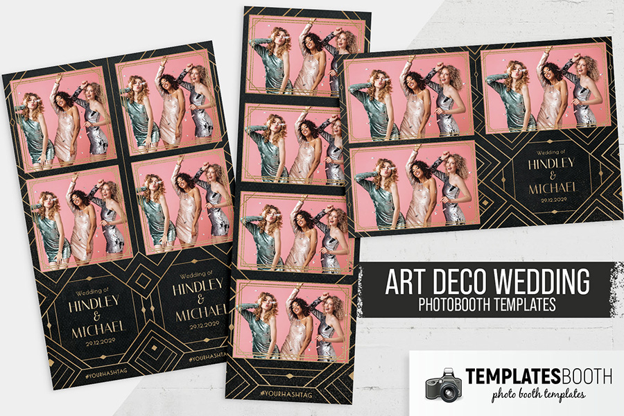 Minimalist Wedding Photo Booth Template V4