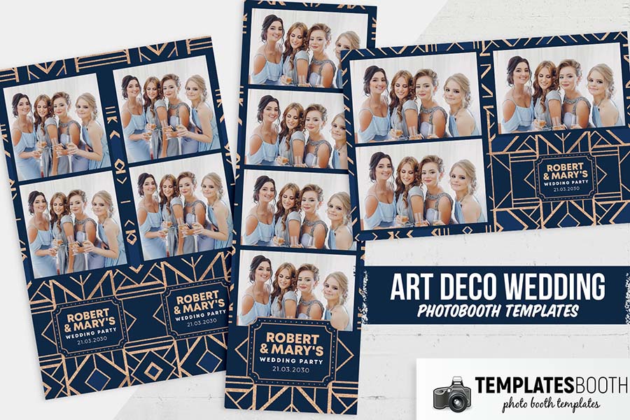Free Art Deco Photo Booth Template