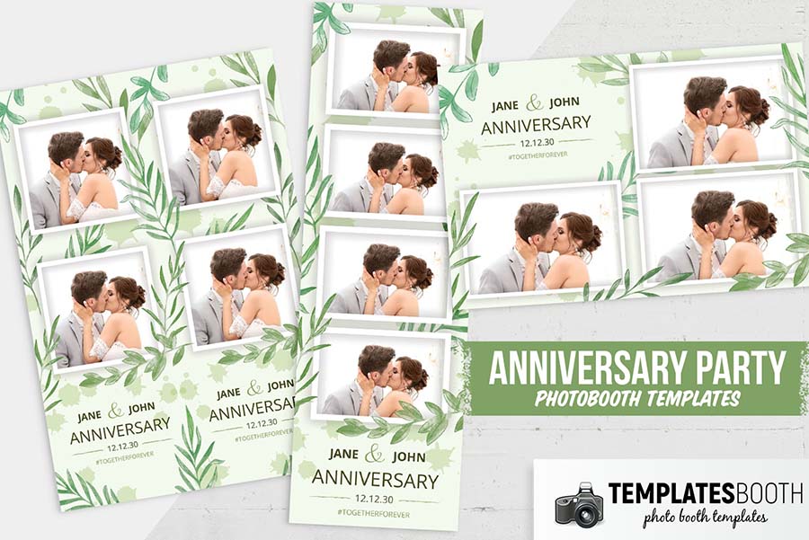 Free Anniversary Photo Booth Template