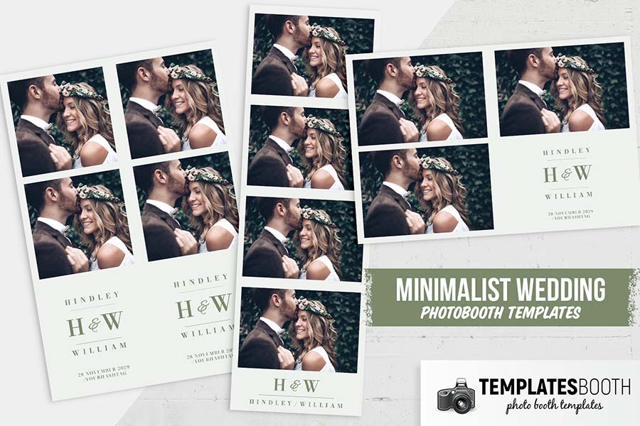Sage Wedding Photo Booth Template