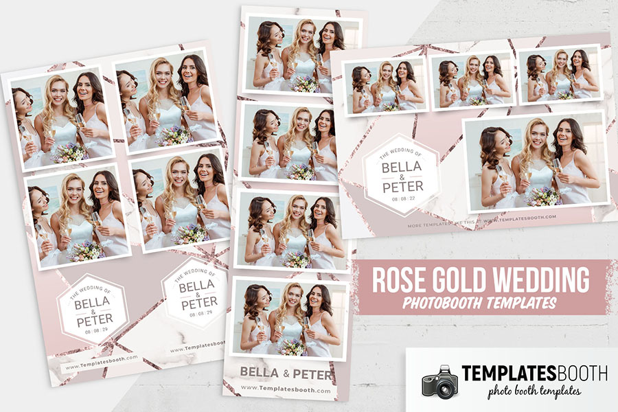 Rose Gold Photo Booth Template