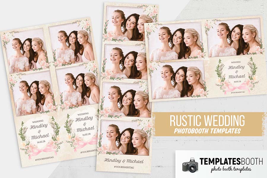 Rustic Elegance Photo Booth Template