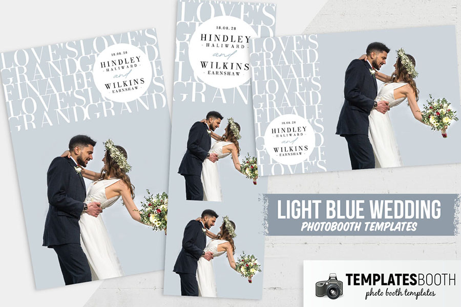 Minimalist Typography Photo Booth Template