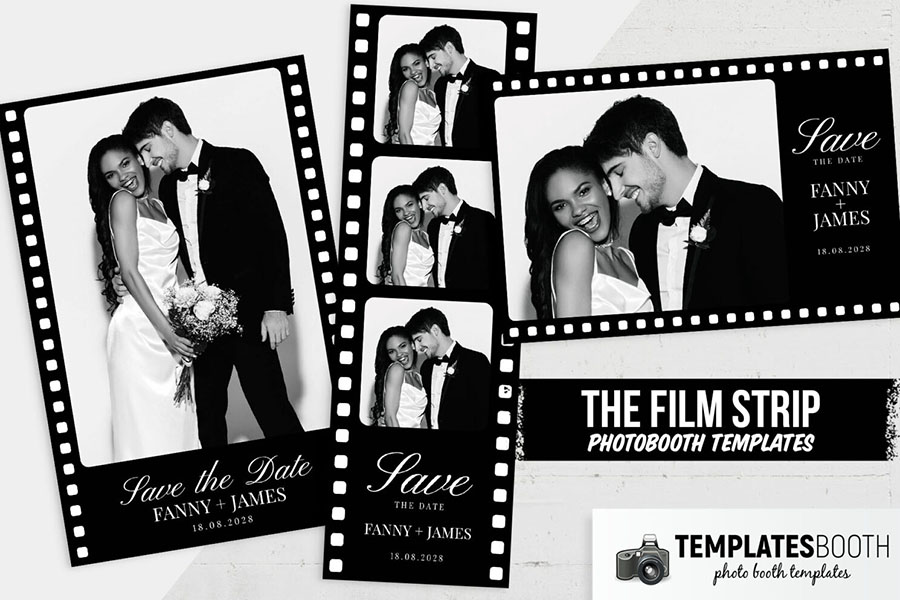 Film Strip Photo Booth Template