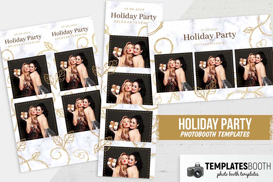 Free Holiday Party Photo Booth Template