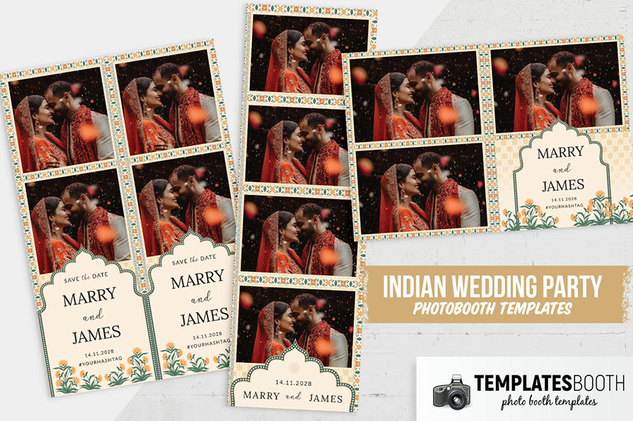 Indian Wedding Photo Booth Template