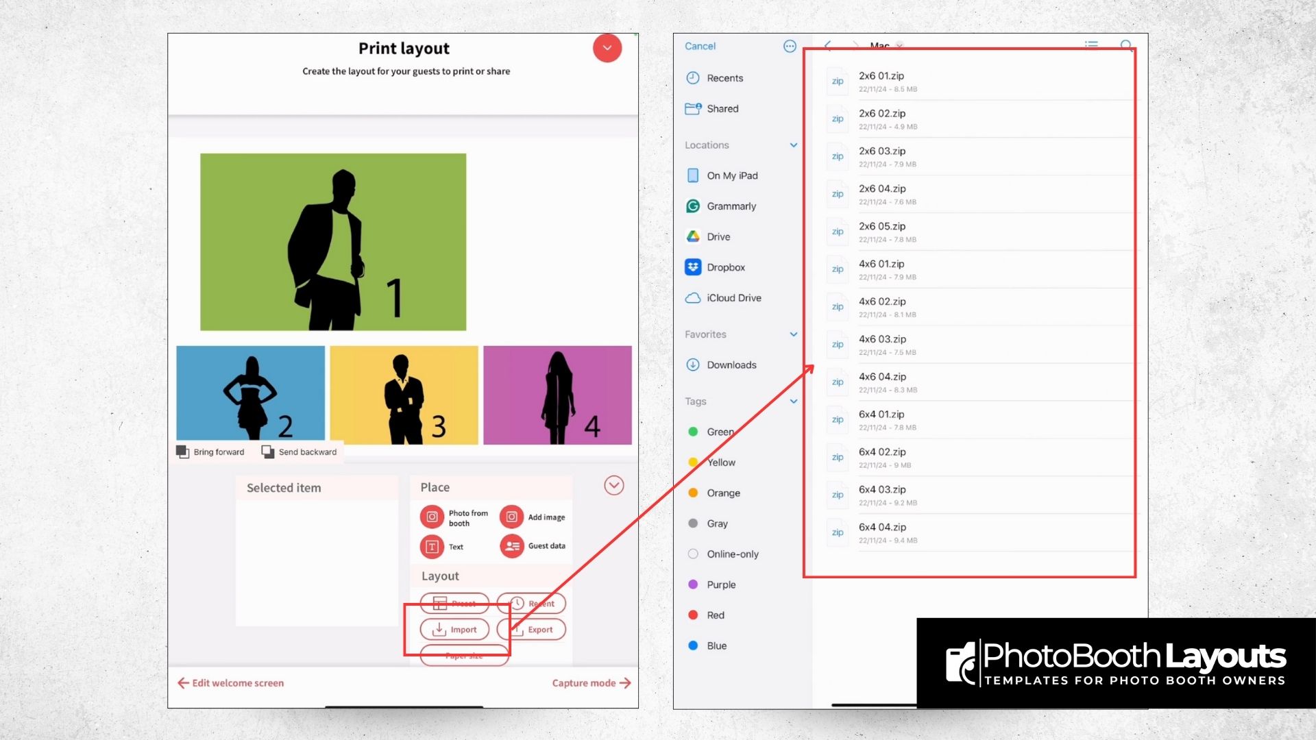 How to Import & Edit LumaBooth Templates on iPad