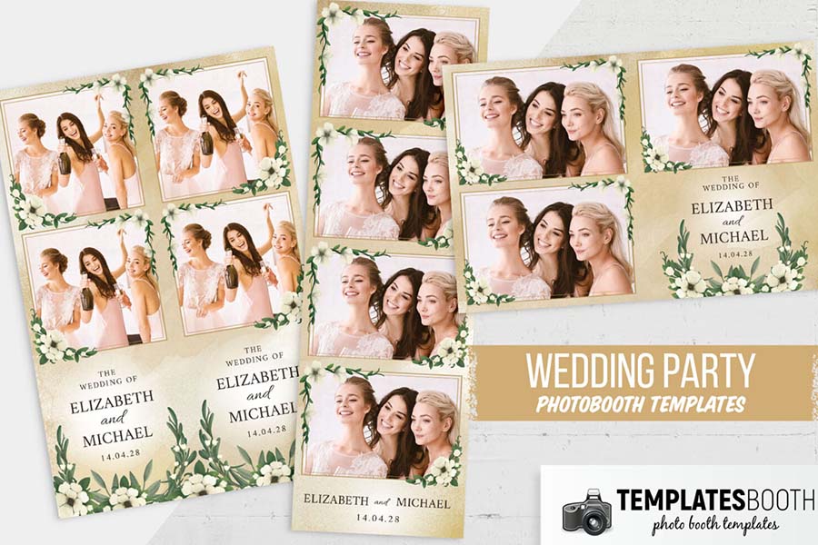 Rustic Wedding Photo Booth Template