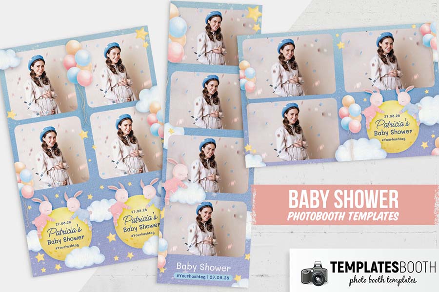 Baby Shower Party Photo Booth Template