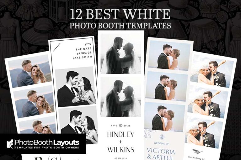 Best All White Photo Booth Templates